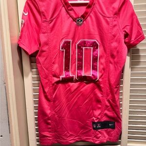 Nike Women's Bright Pink Jersey with Number 10